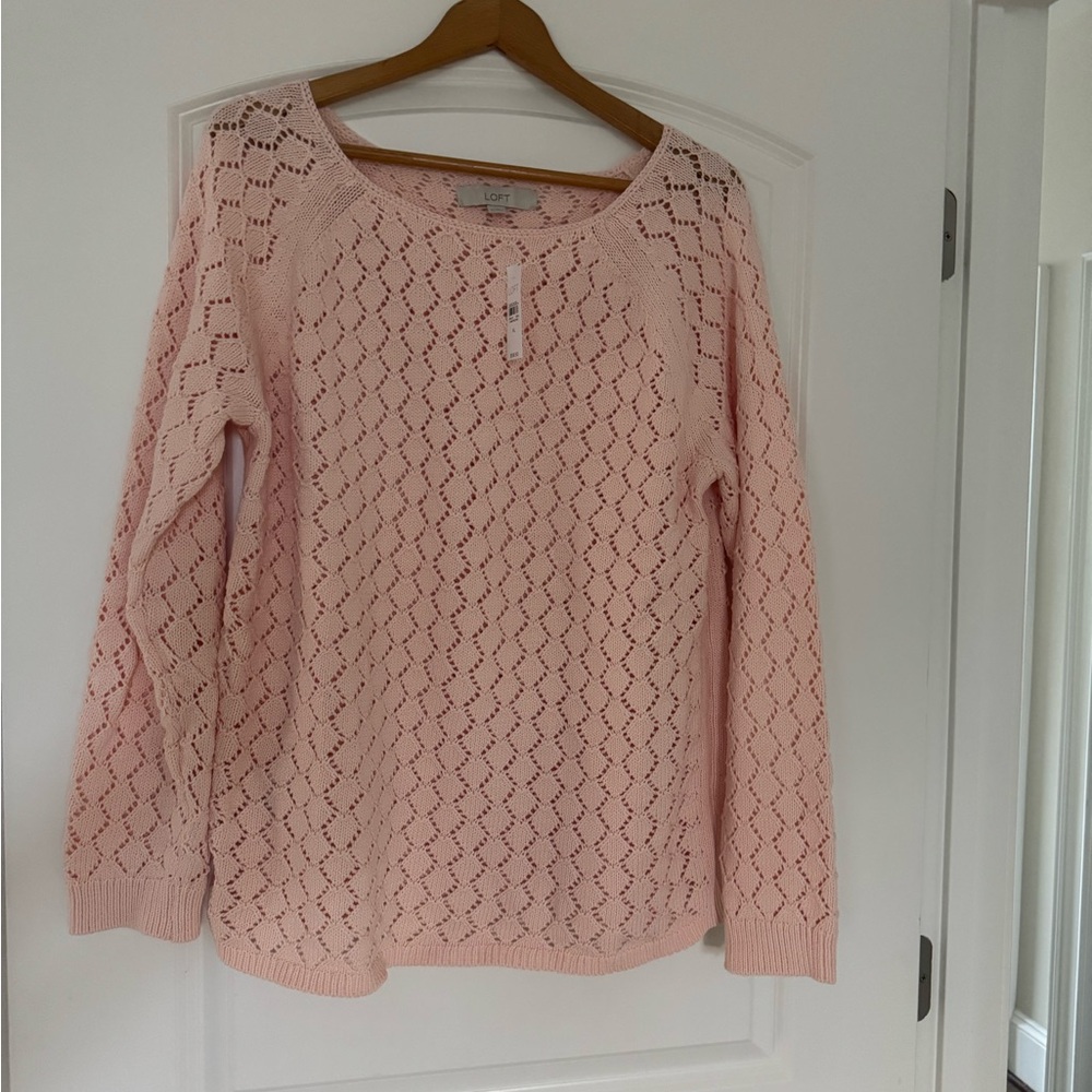LOFT Peach Knit Sweater